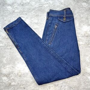 Vintage Ralph Lauren High Waist Jeans Women’s Blue Denim Zip Pockets Classic Fit